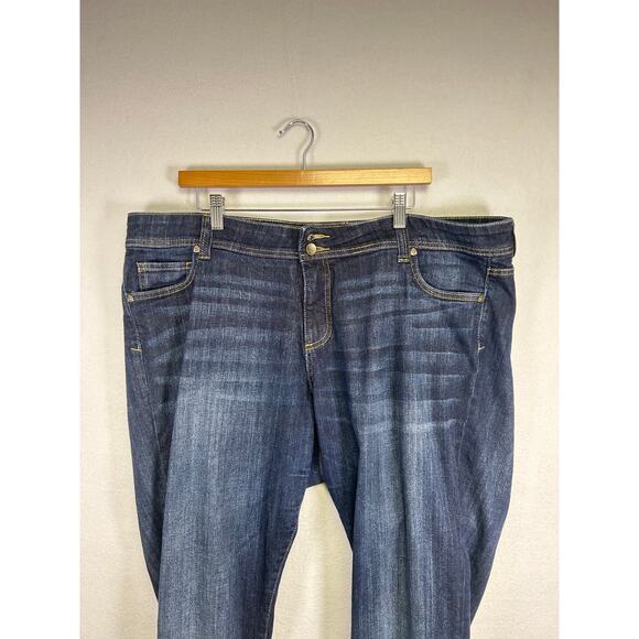 Kut from the Kloth Cameron straight leg cuffed cropped jeans womens size 20W￼ - Picture 4 of 12